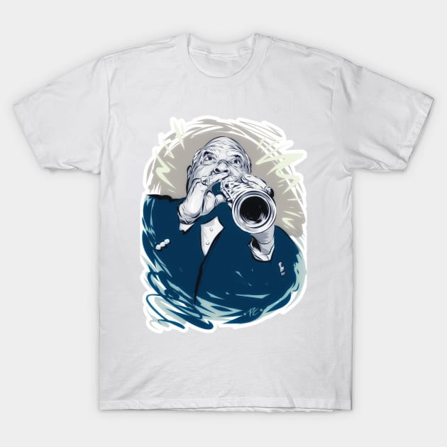 Sidney Bechet - An illustration by Paul Cemmick T-Shirt by PLAYDIGITAL2020